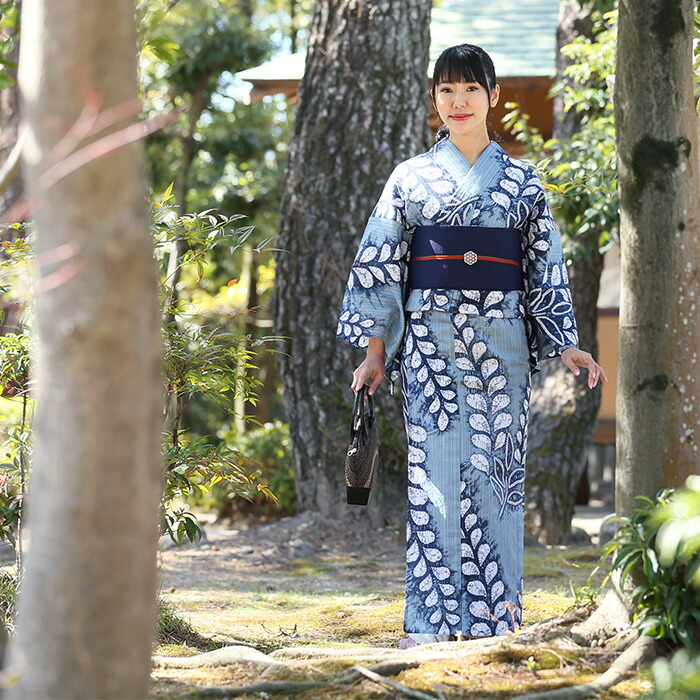 高級浴衣 有松鳴海絞り 肩当て居敷当て付き 身丈裄丈長め 使用感無し