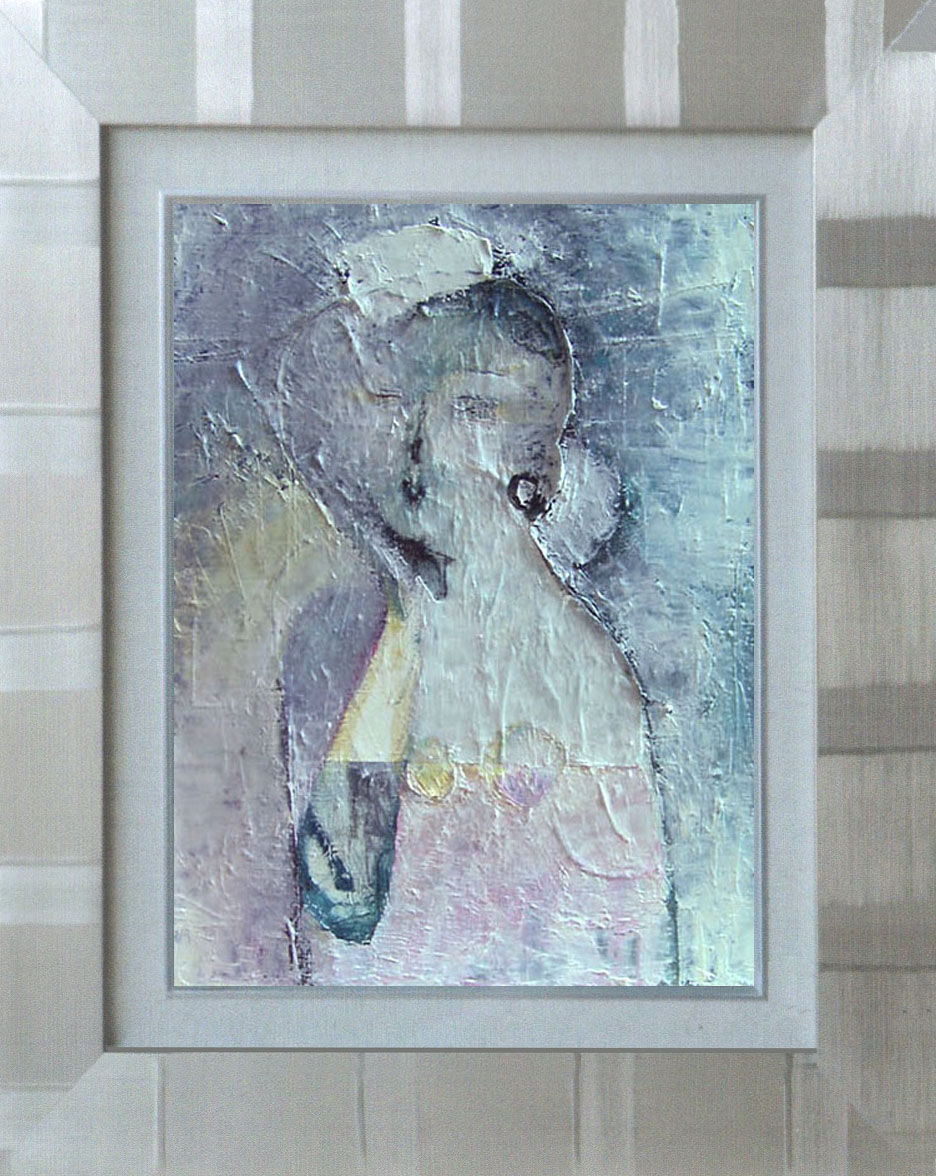 メルカリ 額付き (黒）油絵 uF6-010811 愛しい女たち - 通販