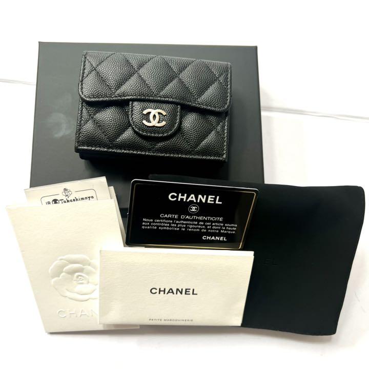 レクション】 CHANEL - シャネル CHANEL 新色 三つ折り財布 ベージュ