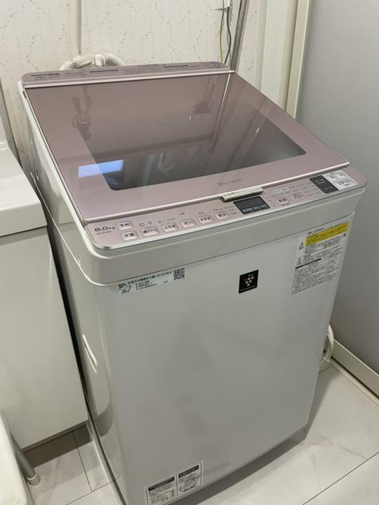 SHARP /シャープ タテ型洗濯乾燥機 ES-PX8D-P 2019年製 洗濯:8.0kg