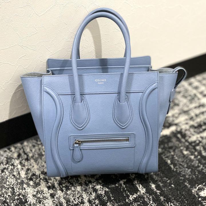 CELINE セリーヌ ハンドバッグ ラゲージ ファントムブルー バッグ www